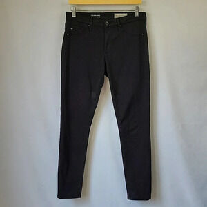 AG Adriano Goldschmied Abbey Mid Rise Skinny Ankle Black Size 29
